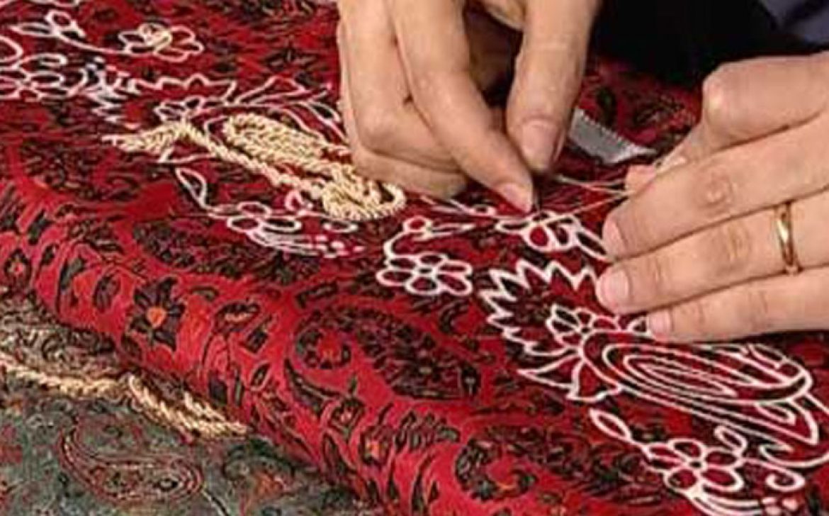 آموزش سرمه دوزی  - تگرگ دوزی