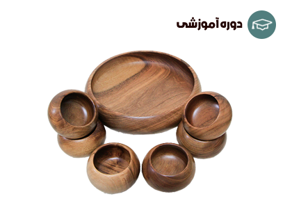 ساخت کاسه چوبی