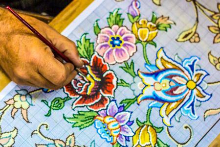 طراحی نقشه فرش و گلیم و قالی