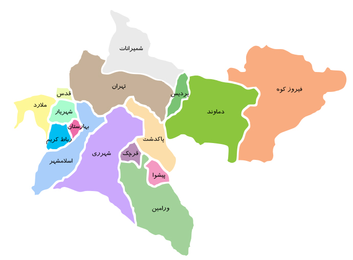 آمایش منطقه ای تهران